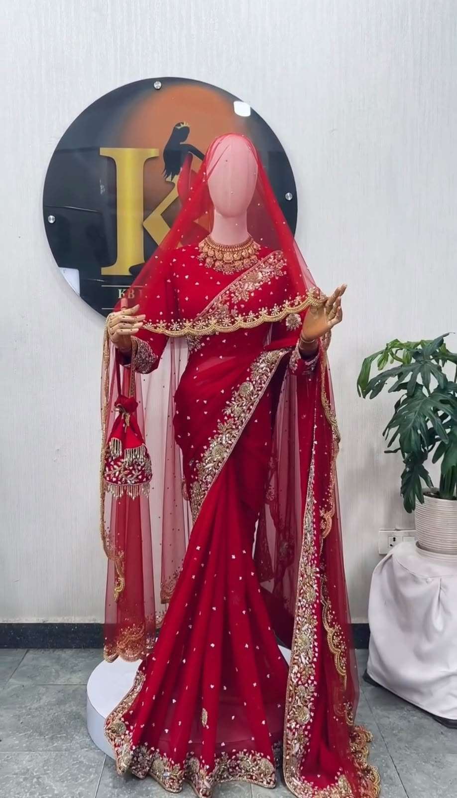 KARVA CHOUTH SPECIAL PREMIUM RED COLOR SAREE  MADE OF RANGOLI SILK FABRIC RESELLER IN SURAT 5635